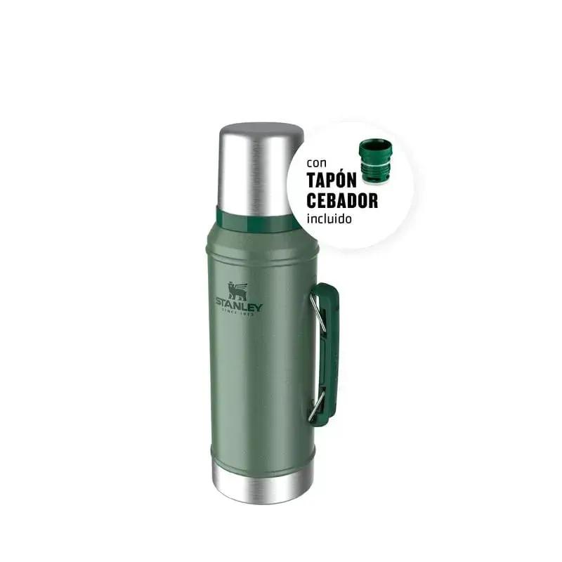 TERMO STANLEY CLASICO 950ML CON MANIJA - VERDE 2.0
