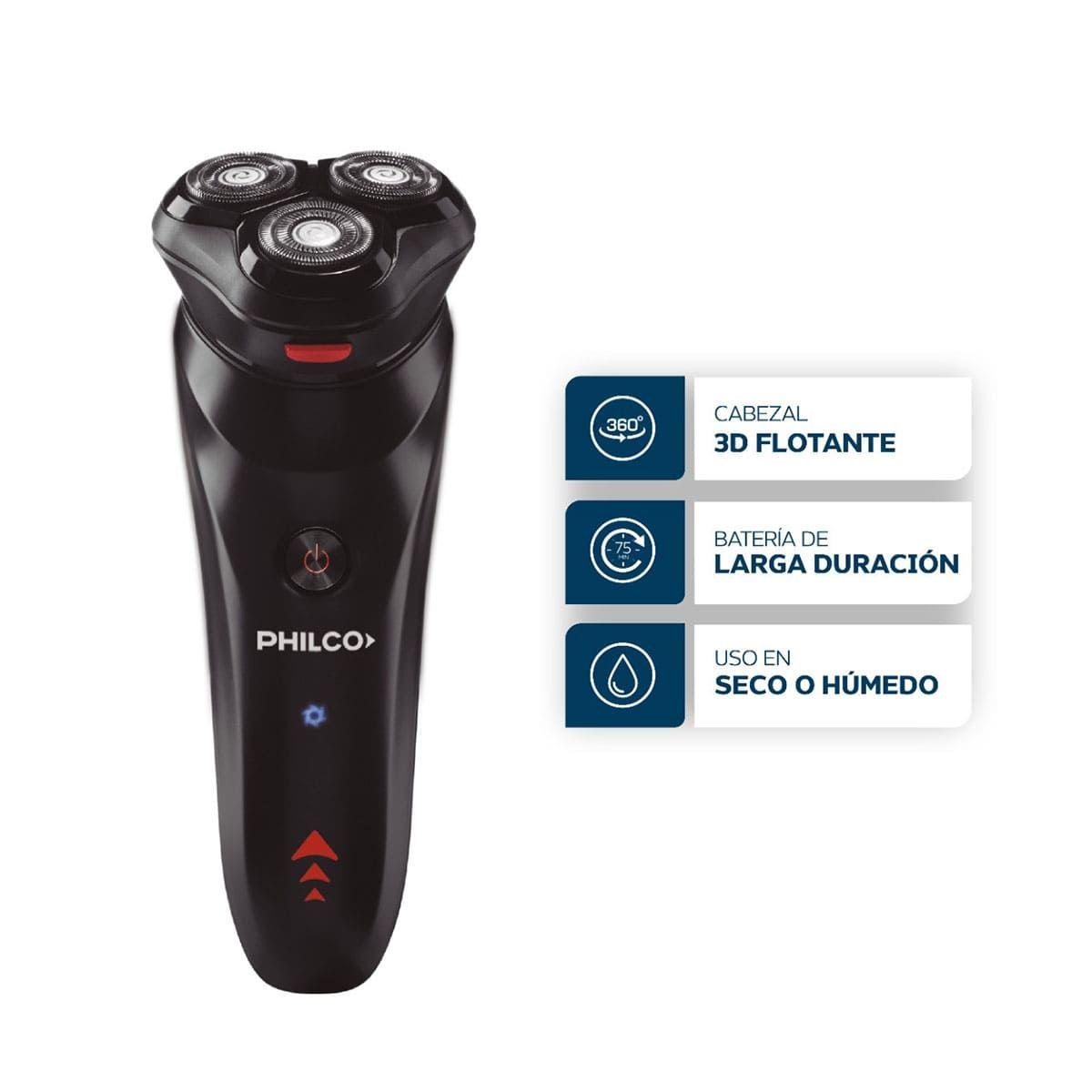 Afeitadora Philco AE5105PP Shaver Lithium Cabezal Flotante