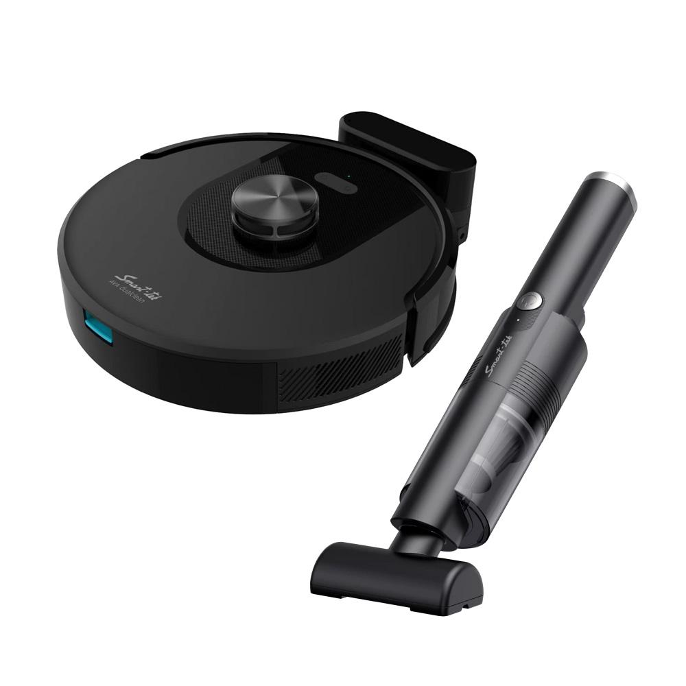 Pack Limpieza Smart-Tek Aspiradora de Mano Inalámbrica y Robot Ava Dual Clean