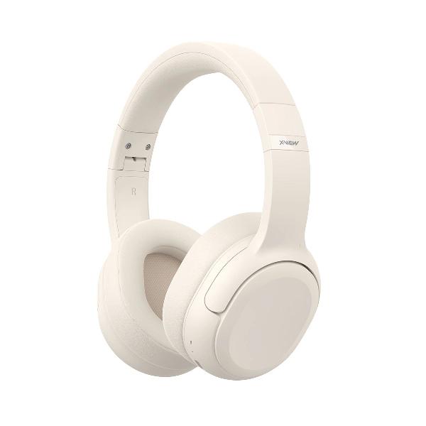 Auricular Headset X-view Hp660 plegables Micrófono Crema