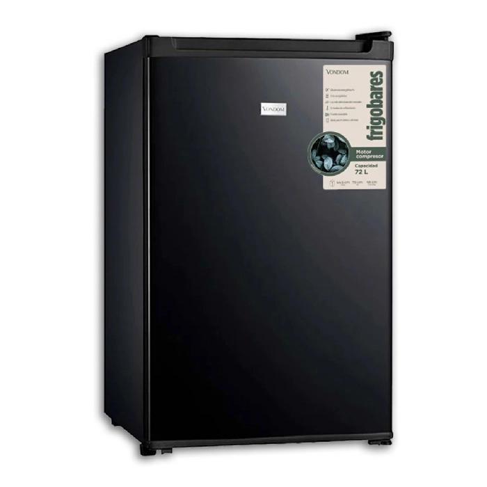 Frigobar Vondom RFG170N Con Motor Compresor 72 Litros Negro