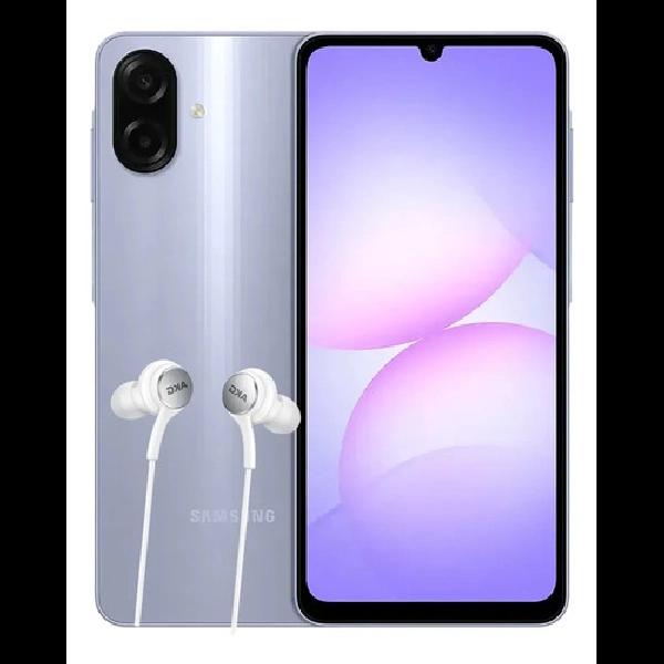 Combo Celular Samsung Galaxy A07 64/4GB Light Violet + Auriculares Samsung Type-C White