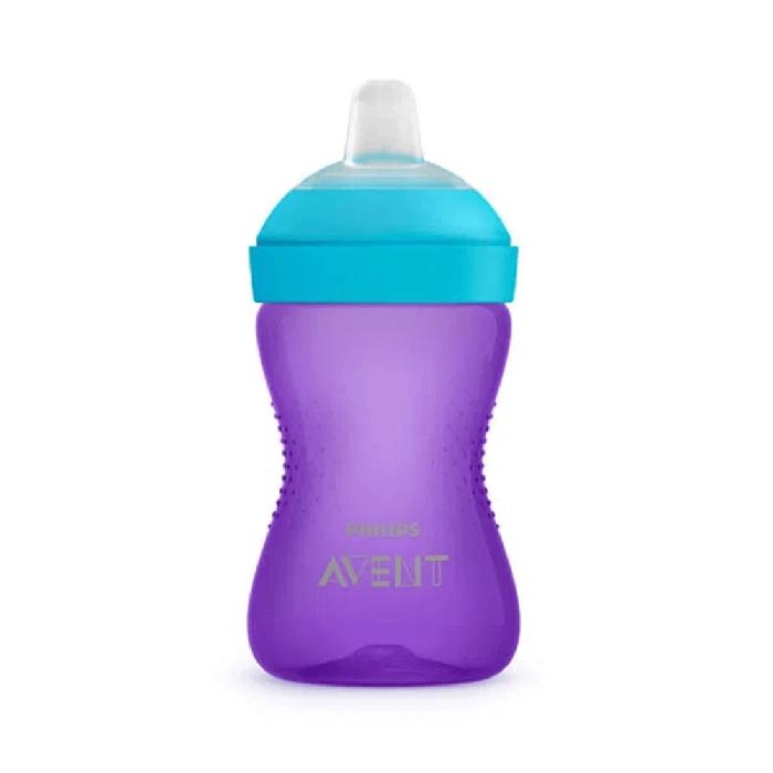 Vaso con sorbete My Grippy 300ml Violeta 9m+