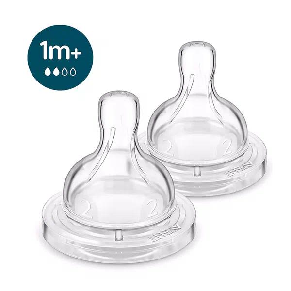 2 Tetinas Anticolic Philips Avent SCY762/02 Flujo lento (1m+)