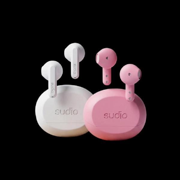 Combo x2 Auriculares Inalámbricos Sudio A3 White y Sudio A3 Pink