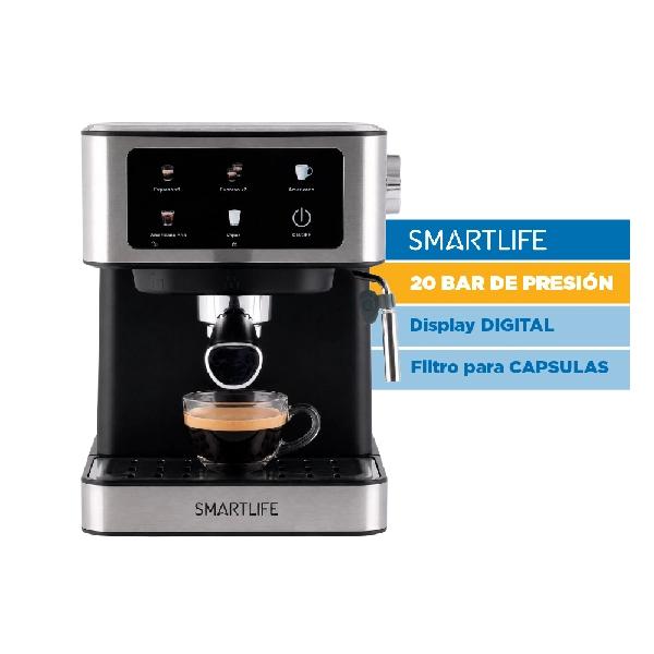 Cafetera Smartlife Expresso Digital 20 BAR SL-ECD6501N