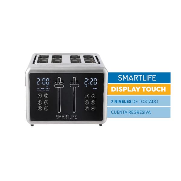 Tostadora Digital Smartlife TOD1520 4 Panes 1700 Watts