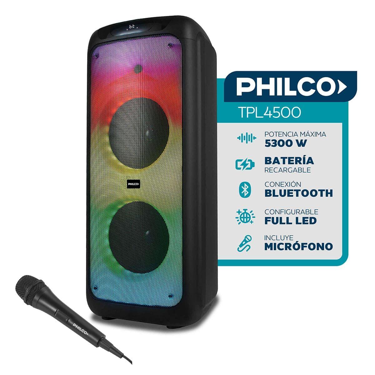 Torre De Sonido Philco TPL4500 5300W Full Led